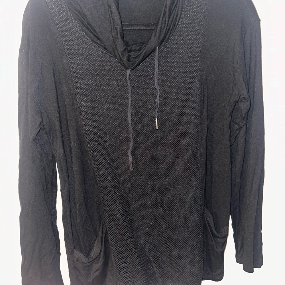 Cable & Gauge Black Knit Top Medium